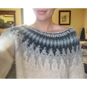 Free People Baltic Fair Isle Sweater Size M